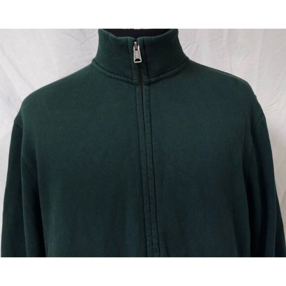 Old Navy Mens XL Green Fleece Zip Up Outdoor Casual Long Sleeve Pockets Jacket - Picture 3 of 12